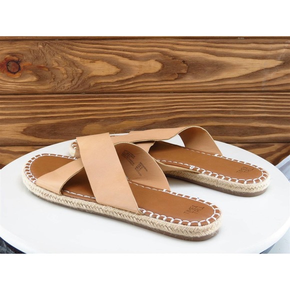 Time And Tru Size‎ 10 M Women Sandal Slide Beige Synthetic - Picture 8 of 10